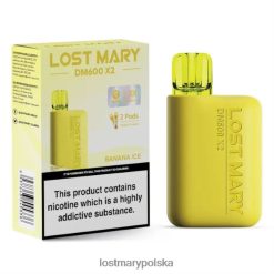 LOST MARY Vape - jednorazowy waporyzator Lost Mary DM600 x2 lód bananowy L4FV187