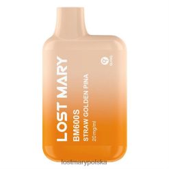 LOST MARY Vape Opinie - jednorazowy waporyzator Lost Mary BM600s 20 mg słomkowa złota pina L4FV170