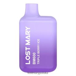LOST MARY Vape Polska - Jednorazowy waporyzator Lost Mary Bm600 potrójny lód jagodowy L4FV131