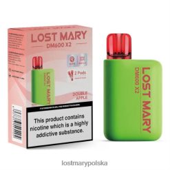 LOST MARY Vape Polska - jednorazowy waporyzator Lost Mary DM600 x2 podwójne jabłko L4FV191