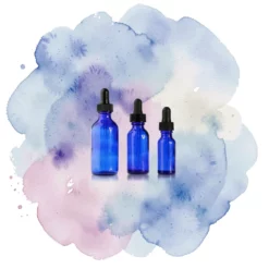 Butelki szklane 30ml z zakraplaczem, kobaltowe, 120szt.